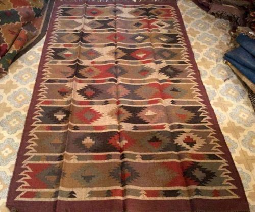 Arihant Arts Rectangular Antique Kilim Rug, For Home, Hotel, Office, Restaurant, Pattern : ASSORTED