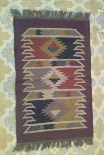 VIWJ0017 Wool Jute Rugs, For Bathroom, Home, Hotel, Office, Size : 2x3feet, 3x4feet, 4x5feet, 5x6feet