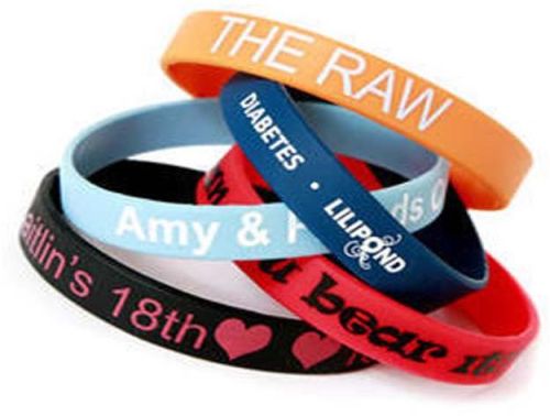 PVC Silicon Wristband With Printed Wristband