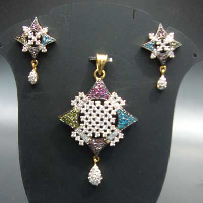 Multi Color Pendant Set