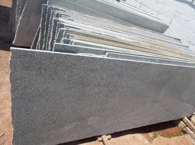Plain Grey Granite Slabs, Size : 60x180cm