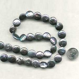 Black Rainbow Nugget Beads