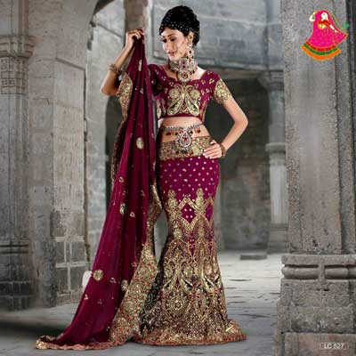 Wedding Lehenga Choli Item Code (LC-527)