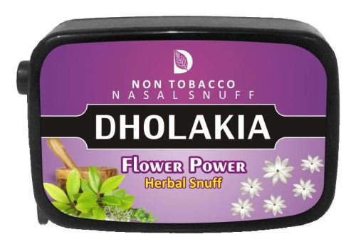 9 Gm Dholakia Flower Power Herbal Snuff