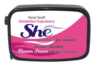 9 Gm She Jasmine Menthol Non Herbal Snuff