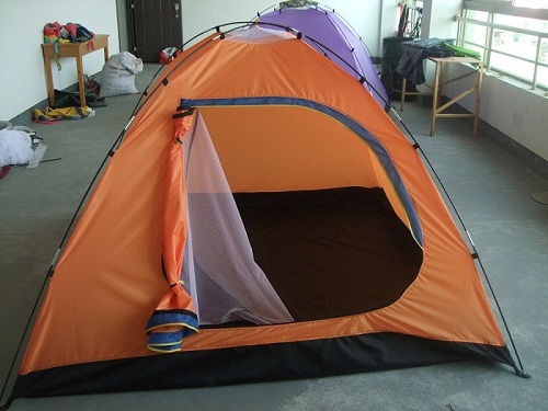 Camping Tent 240*240*130cm, Packaging Type : orange