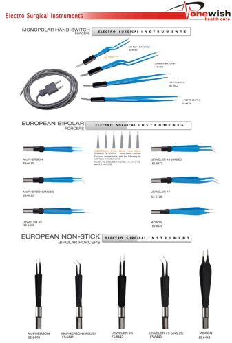 European Bipolar Forceps, Brand Name : one wish health
