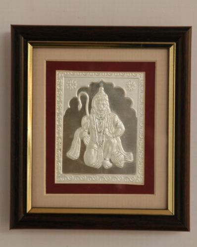 Seated Hanumanji Photo Frame, Packaging Type : Packet