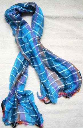 Blue Cotton Stoles