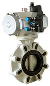 Actuator Operated Butterfly Valve