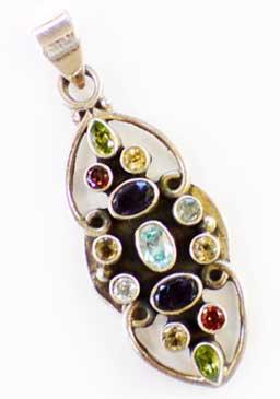 Polished Semi Precious Gemstone Pendant, Occasion : Casual Wear, Party Wear