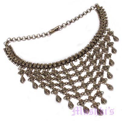 Indian Ethenic Designer Sterling Silver Jewellery, Main Stone : Semi Precious Stone