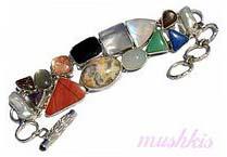 Silver Stone Bracelet, Gender : Female