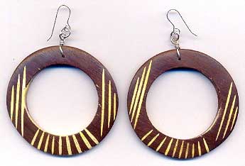 ER 1585 Wooden Earrings