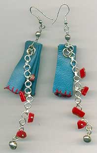 LJ 013 Leather Earring