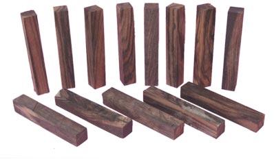 Ebony Wood Blanks (Black & White)