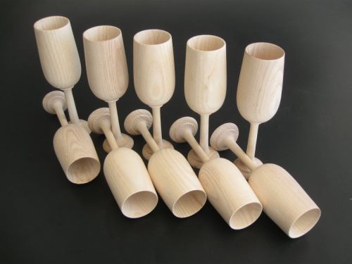 Wooden Wine Goblets, Color : Light Pink