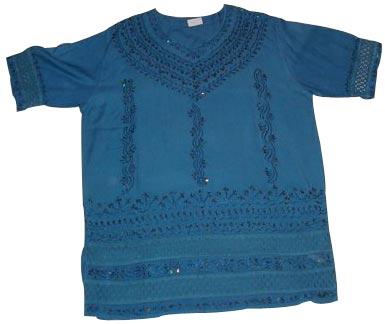 Ladies Rayon Blouse (Blue)