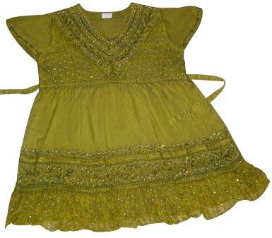 Ladies Rayon Blouse (Mehndi Color)