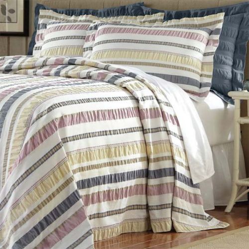 Striped Cotton Seersucker Fabric