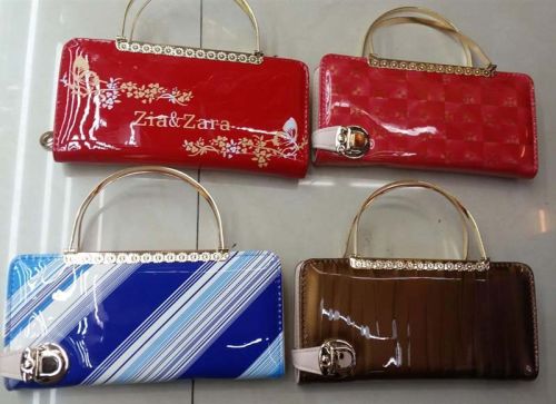 PU CLUTCH HANDLE LEATHER BAG, Packaging Type : CUSTOMER CHOOSE