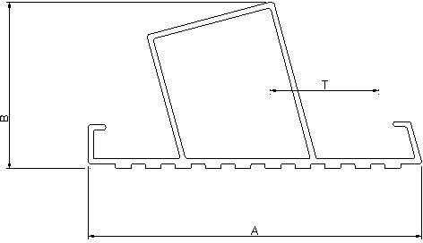 Aluminium Ladder Step Section