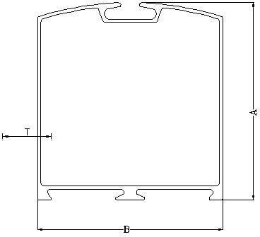 Aluminium Vertical Door Frame