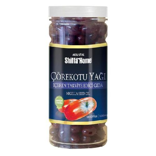 Black Seed Oil Softgel Capsule Bottles, Brand Name : Shiffa Home