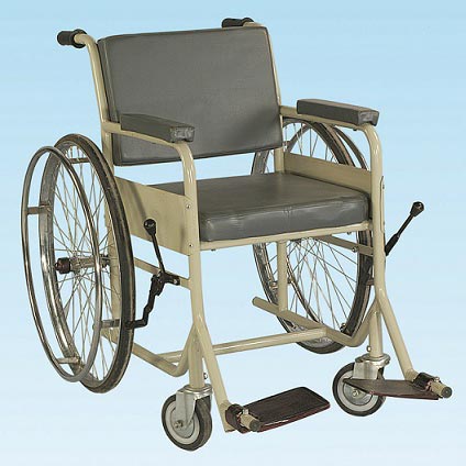 Iron Manual Polished Wheel Chair, For Hospital Use, Weight Capacity : 50-100kg100-150kg