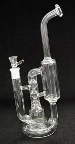 Recycler Oil Rig Glass Bubbler, For Chemical Laboratory, Size : 10 Inches, 5 Inches