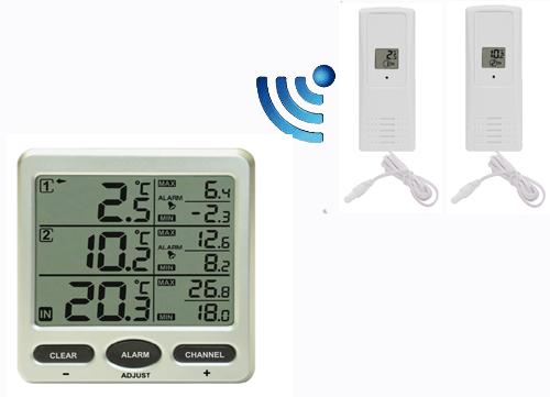 Wireless 8 Channel Freezer Thermometer