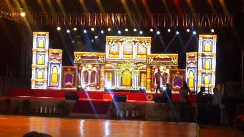 Aluminium Stage Backdrop LED Screen, For Advertising, Malls, Market, Feature : Automatic Brightness Control