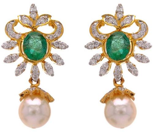 Polished Diamond Gemstone Earring (CWDGE203), Size : 0-10mm, 10-20mm, 30-40mm, 40-50mm