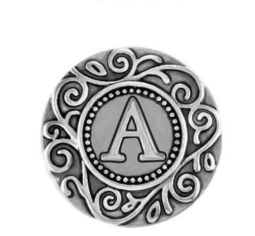 Alloy Alphabet Snap Button, Brand Name : KM