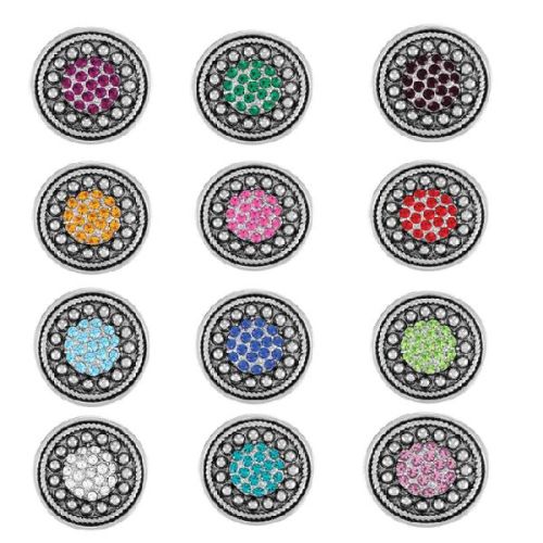 Alloy Jewelry Snap Buttons, Brand Name : KM, Packaging Type : colors