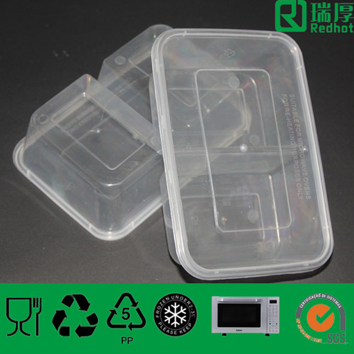 Double Divided Compartments Food Container
