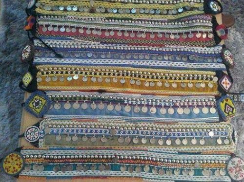 Titan Cotton Unpolished Banjara Belts, Technics : Home Made