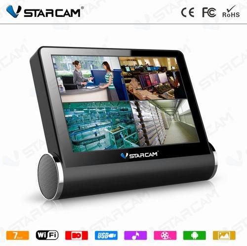 7 Inch Touch Screen 1280*800 Resolution Upgraded Version DVR Nvr Video Security Network IP Camera