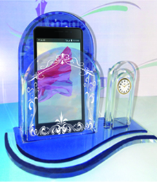 Glass Mobile Stand, For Corporate Gift, Occetional Gift, Desktop, Model Name/Number : DPS-2199