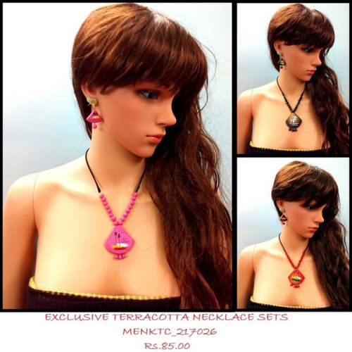 Terracotta Necklace Sets Suits Special Occasions, Gender : Women Girls Teenager