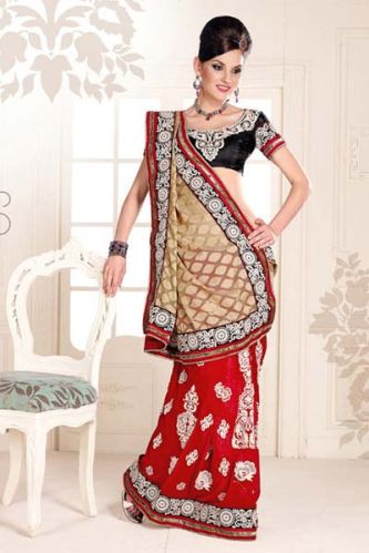 Embroidered Partywear Saree