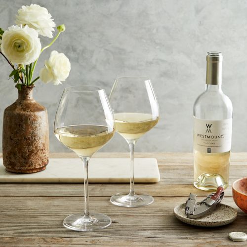 2 White Wine Glasses