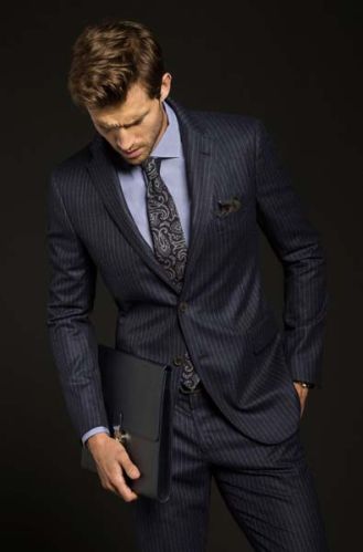 Mens Classic Pinstripe Suits