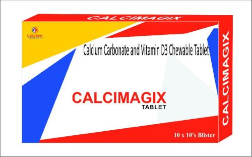 Calcium Carbonate 1000 Mg With Vitamin D3 400IU Chewable Tab