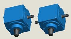 Color Coated Straight Bevel Gearboxes, Color : Blue