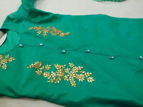 Printed Cotton Button Kurtis, Size : L, M, XL, XXL