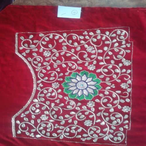 Cotton Embroidered Purse Fabric, Pattern : Printed