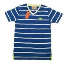 Mens V Neck Striped T-Shirts