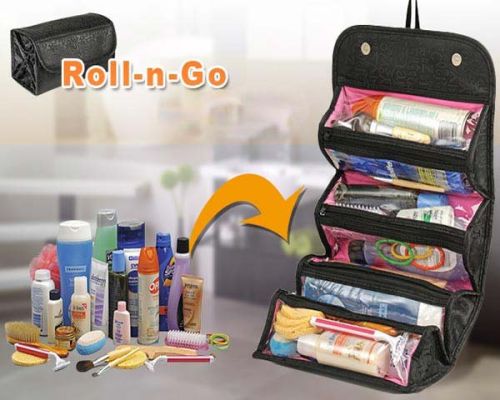 Roll N Go Cosmetic Bag Toiletry Organizer Jewelry