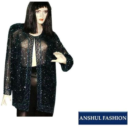 Beaded Tops - Chic & Stylish Black Colour Women's Tops